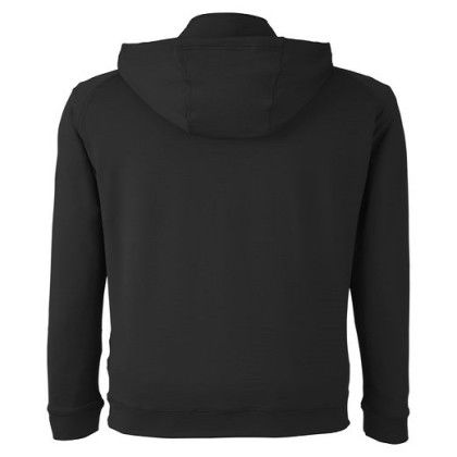 Swannies Golf Unisex Vandyke Quarter-zip Hooded Sweatshirt - Black/Black (Back)