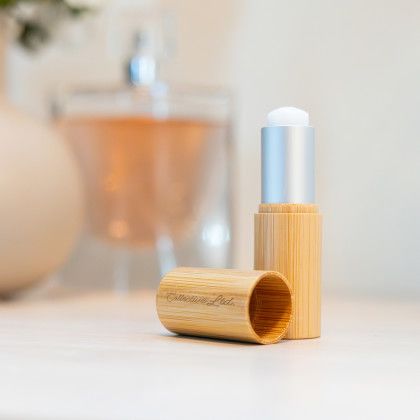 Custom Bamboo Lip Moisturizer Stick - Open