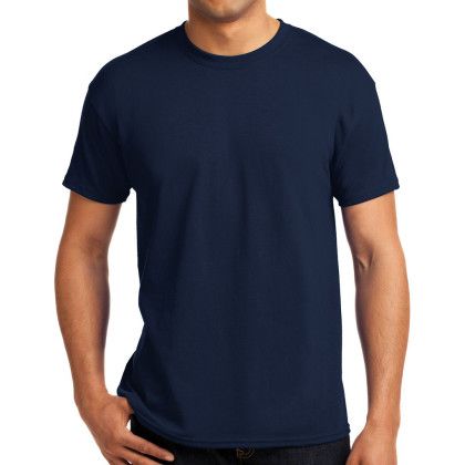 Hanes - Eco Smart 50/50 Cotton/poly T-Shirt - Navy