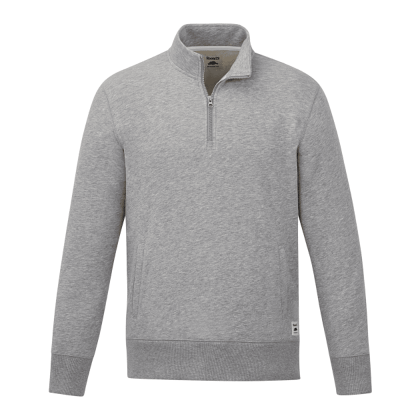 Men's Paddlecreek Sueded Fleece Quarter Zip Pullover - Gray Mix