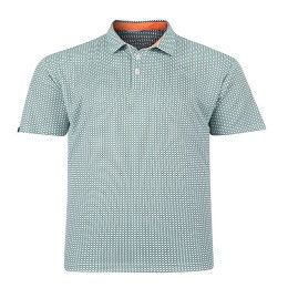 Swannies Golf Men's Tanner Printed Polo - Cactus Green