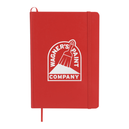 5" x 7" FSC Mix Snap Elastic Closure Notebook - Red