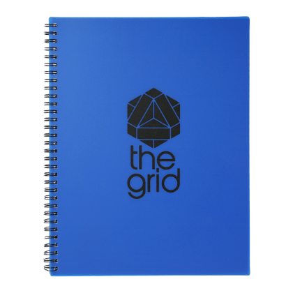 8.5" x 11" FSC Mix Large Business Spiral Notebook - Blue