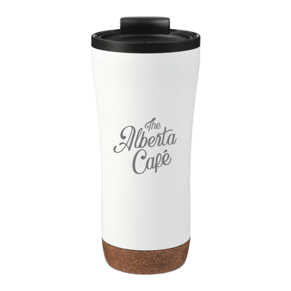 Valhalla 16 oz Tumbler With Plastic Inner - White