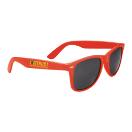 Custom Sun Ray Sunglasses - Red