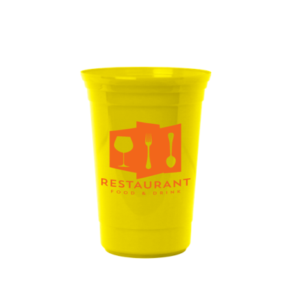 Custom Cups-On-The-Go 20 Oz. Game Cup - Yellow