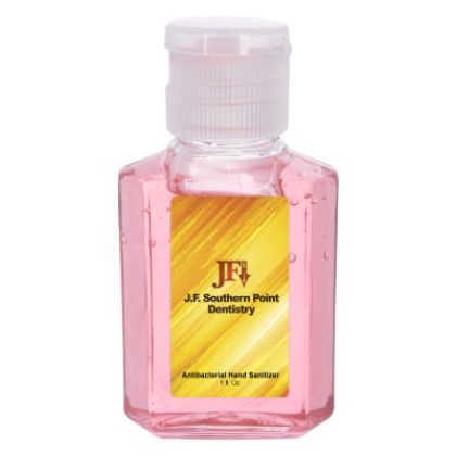 Custom 1 oz. Hand Sanitizer - Blossom Scented with White Label