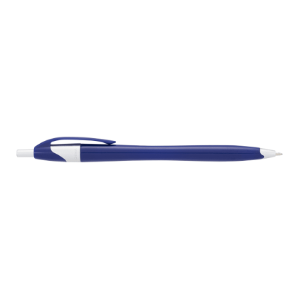 The Cougar Promotional Pen Custom Imprinted With Logo - Blue with Silver