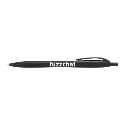 The Cougar Promotional Pen Custom Imprinted With Logo - Black