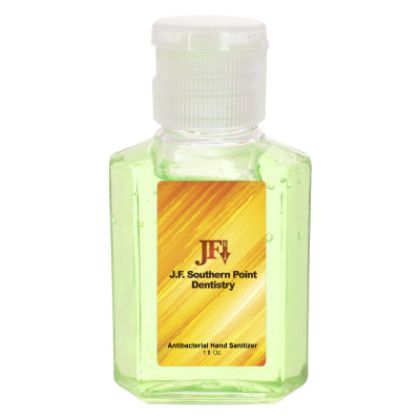 Custom 1 oz. Hand Sanitizer - Cucumber Scented with White Label