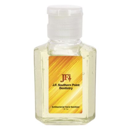 Custom 1 oz. Hand Sanitizer - Vanilla with White Label