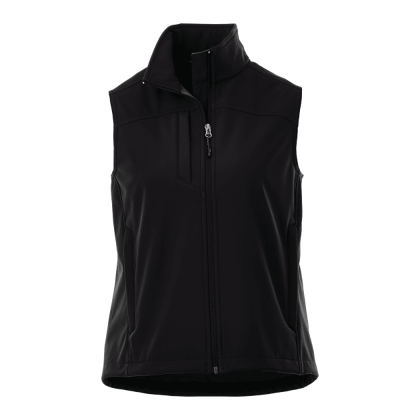 Women's Stinson Softshell Vest - Black - Front