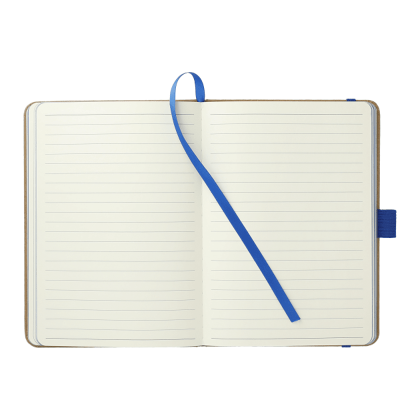 5" x 7" FSC Mix Bound Notebook - Blue (Open)