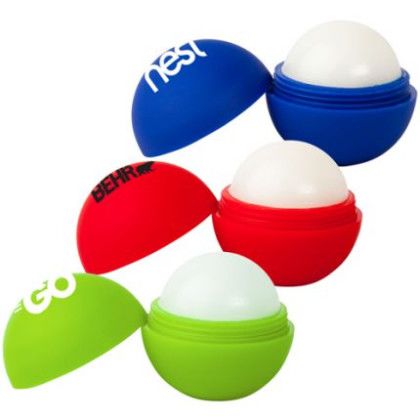 Custom Round Soft Touch Lip Balm - Assorted Custom Round Soft Touch Lip Balm - Assorted