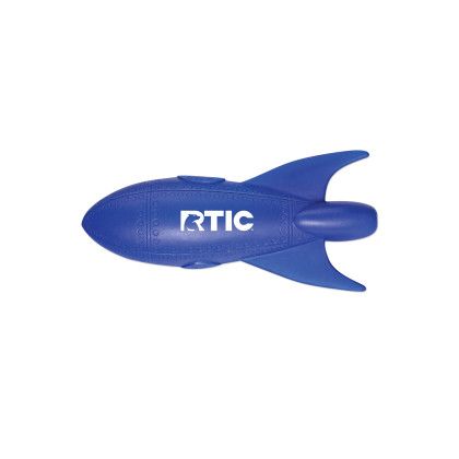 Custom Rocket Shaped Stress Reliever - Blue