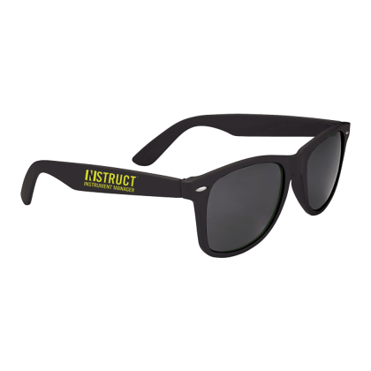 Custom Sun Ray Sunglasses - Black