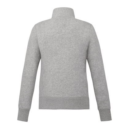 Women's Paddlecreek Sueded Fleece Quarter Zip Pullover - Grey mix - Back