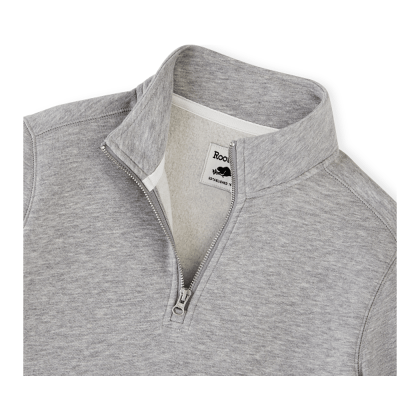 Women's Paddlecreek Sueded Fleece Quarter Zip Pullover - Grey mix - Collar