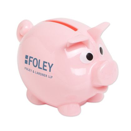 Custom Small Piggy Bank - Pink