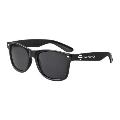 Custom Polarized Iconic Sunglasses - Black