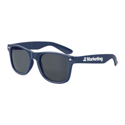 Custom Polarized Iconic Sunglasses - Navy Blue