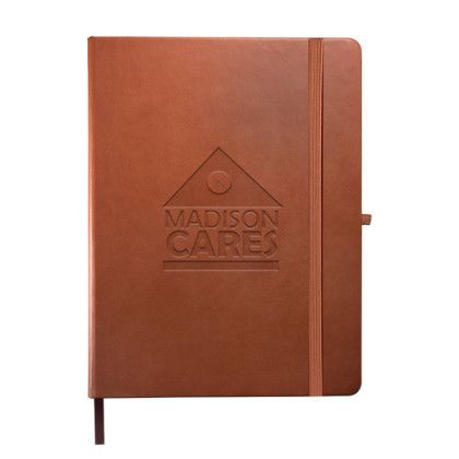 Custom Leeman Tuscany Large Journal - Tan