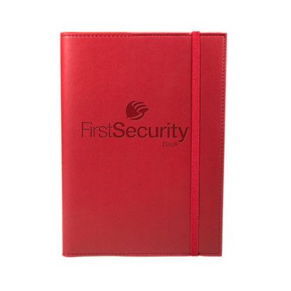 Custom Leeman Tuscany Refillable Journal - Red Custom Leeman Tuscany Refillable Journal - Red