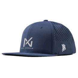 Branded Bills Bare Flat Performance Cap - Navy Blue