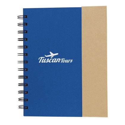 Custom Recycled Magnetic Journalbook - Blue