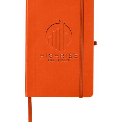 Custom CORE365 Soft Cover Journal - Campus Orange
