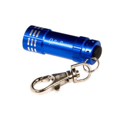 Custom Micro 3 Led Torch-Key Holder - Blue