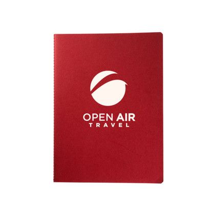 Custom Recycled Paper Notepad - Red