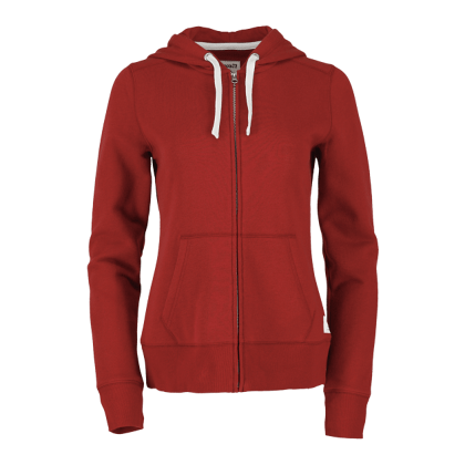 Women's Paddlecreek Full Zip Hoodie with Hidden Pocket - Dark Red - Front