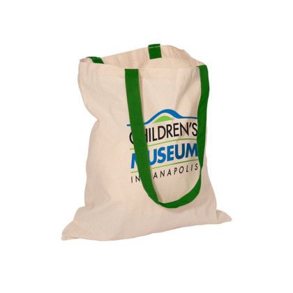 Custom Econo Cotton Tote - Green Custom Econo Cotton Tote - Green