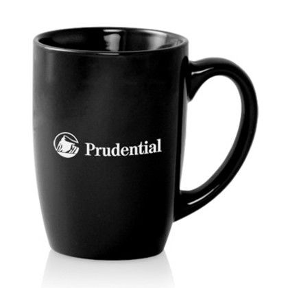 Custom 16 oz. Large Mocha Glossy Ceramic Custom Mugs - Black