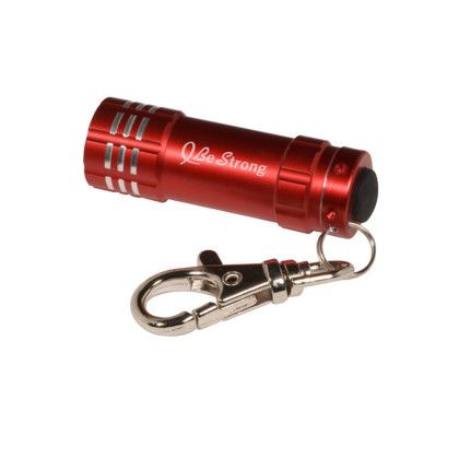 Custom Micro 3 Led Torch-Key Holder - Red