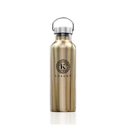 Custom 25 oz. Stainless Steel Canteen Water Bottles - Gold