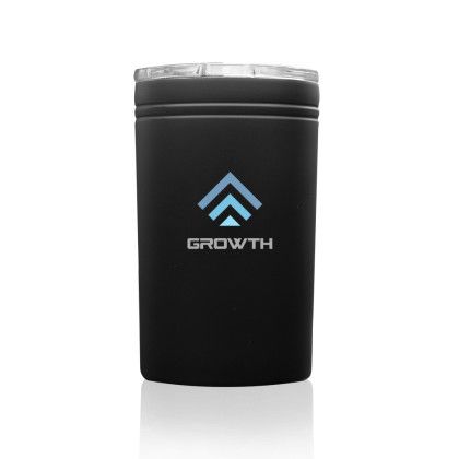 Custom 12 oz. Hops Stainless Steel Travel Tumblers - Black