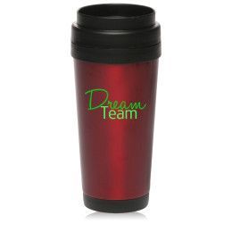 Custom 16 oz. Stainless Steel Insulated Travel Mugs - Red