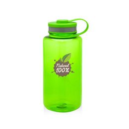 Custom 38 oz. Wide Mouth Water Bottles - Lime Green