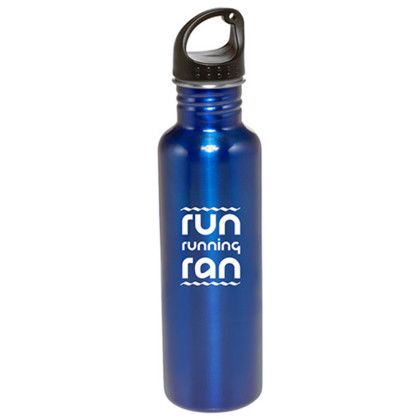 26 oz. Stainless Sports Water Bottles - Metallic Blue