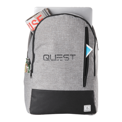 Custom Grayley 15 Inch Laptop Backpack - Graphite