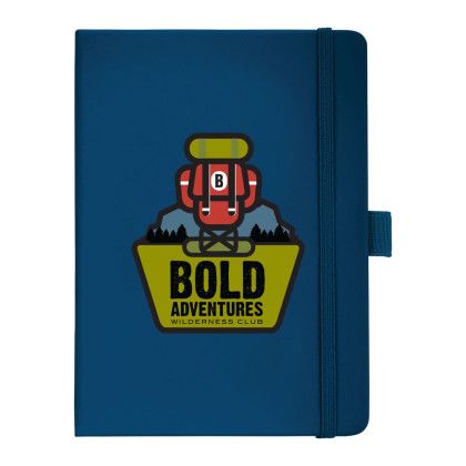 Custom 5"W x 7"H FSC Mix Vienna Hard Bound JournalBook - Navy