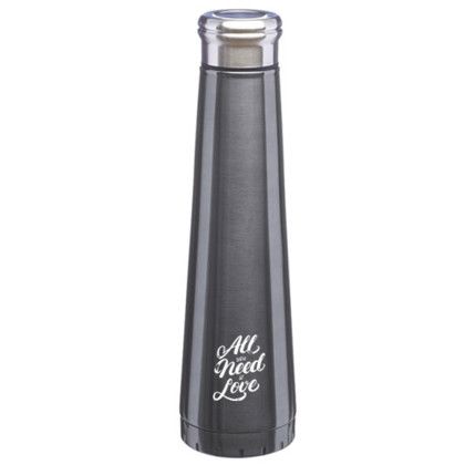 Custom 16 oz. Vacuum Insulated Water Bottles - Smoke