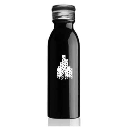 Custom 20 oz. Echo Stainless Steel Water Bottles - Black