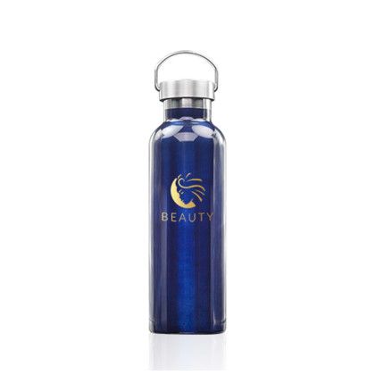 Custom 25 oz. Stainless Steel Canteen Water Bottles - Blue