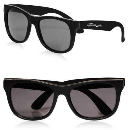 Two Tone Plastic Sunglasses - Black