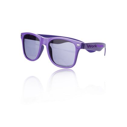 Custom Plastic Tahiti Glasses - Purple
