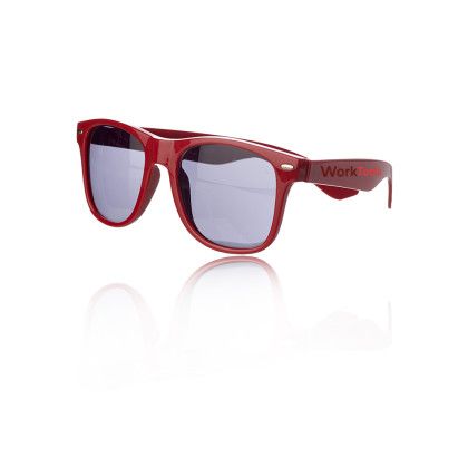 Custom Plastic Tahiti Glasses - Red