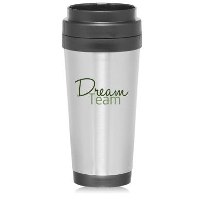 Custom 16 oz. Stainless Steel Insulated Travel Mugs - Stainless Steel